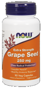 Grape Seed Extract (90 Vcaps 250 mg) NOW Foods